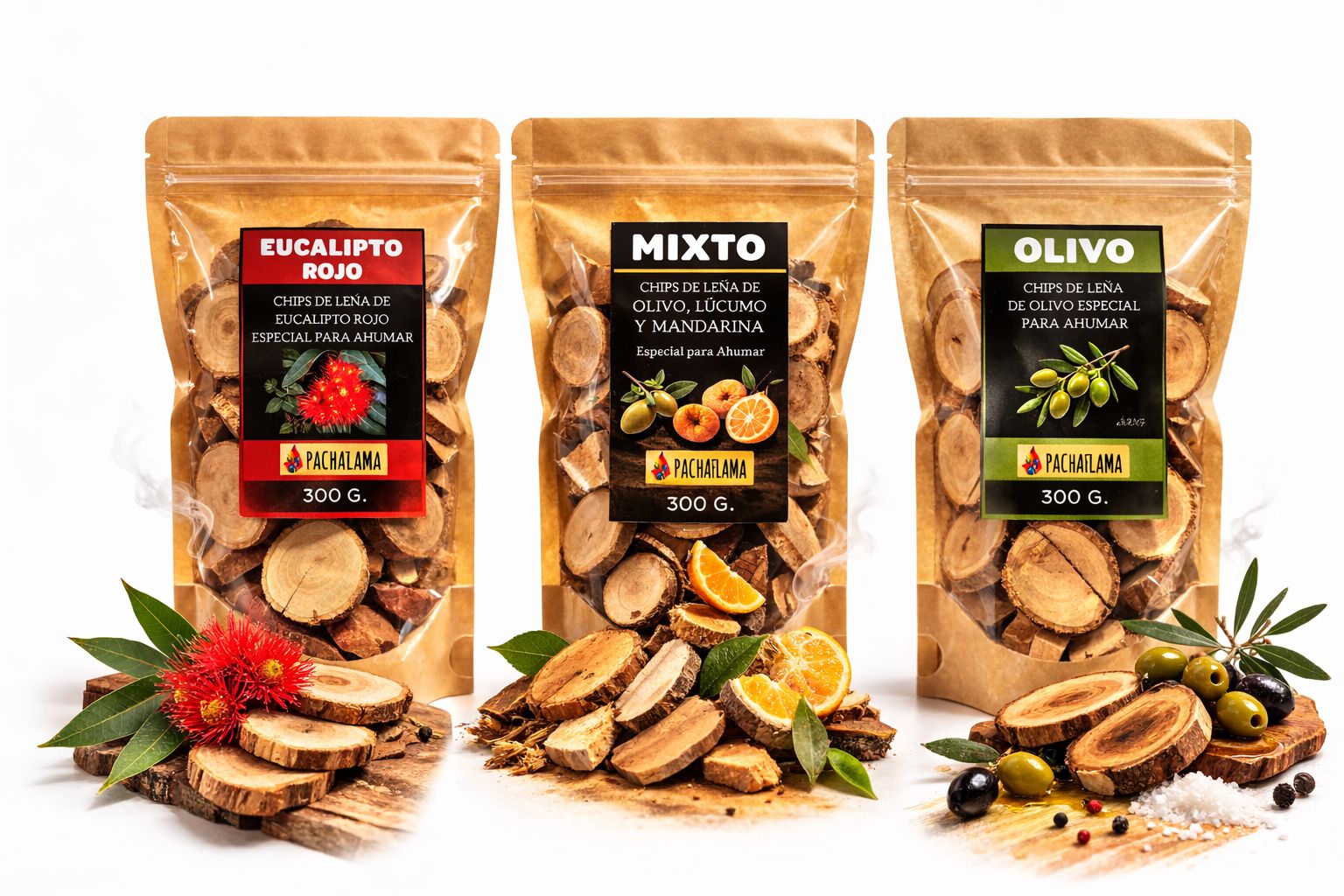 CHIPS DE LEÑA x 300 gr